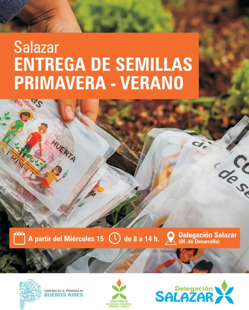 ENTREGA DE SEMILLAS TEMPORADA PRIMAVERA – VERANO