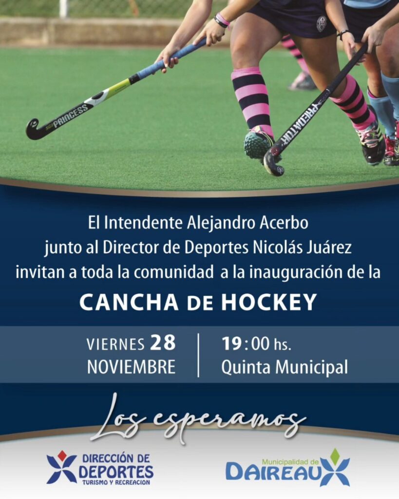 INAUGURACIÓN DE CANCHA DE HOCKEY