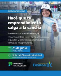 CHARLA INFORMATIVA SOBRE LÍNEAS DE FINANCIAMIENTO